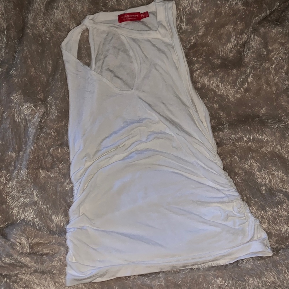 Designer white tank